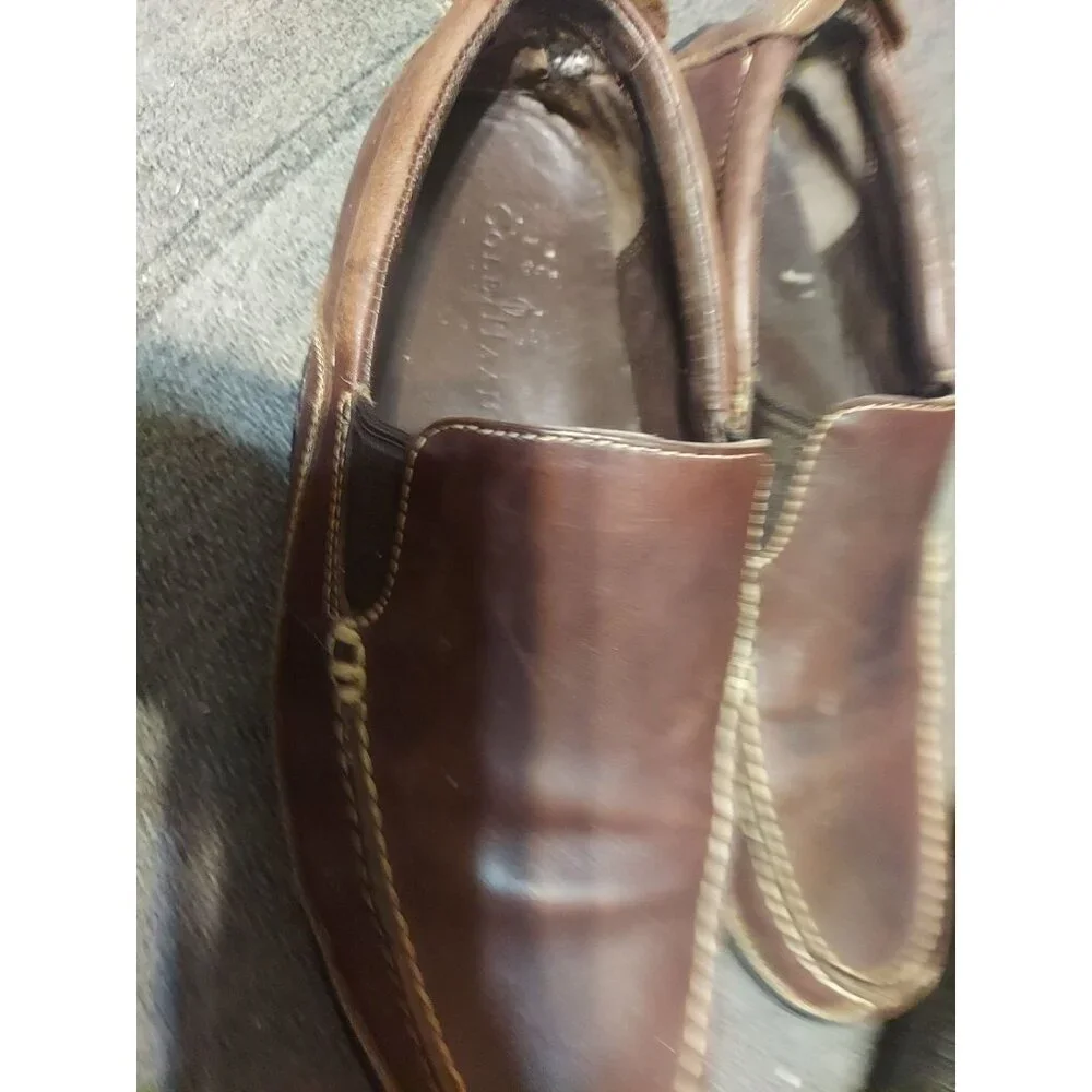 Cole Haan Tucker Venetian Loafer Mens 10M‎ Dark Brown Leather Slip In Shoes